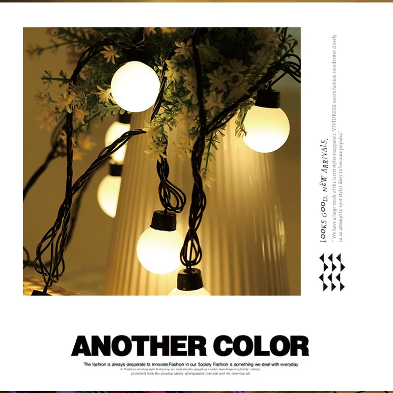 20 круглые светодиодные лампы накаливания для иллюминационных гирлянд вечерние