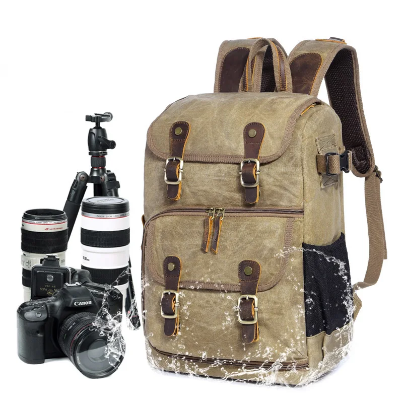 Батик сумка для камеры холщовый рюкзак Водонепроницаемый Многофункциональный