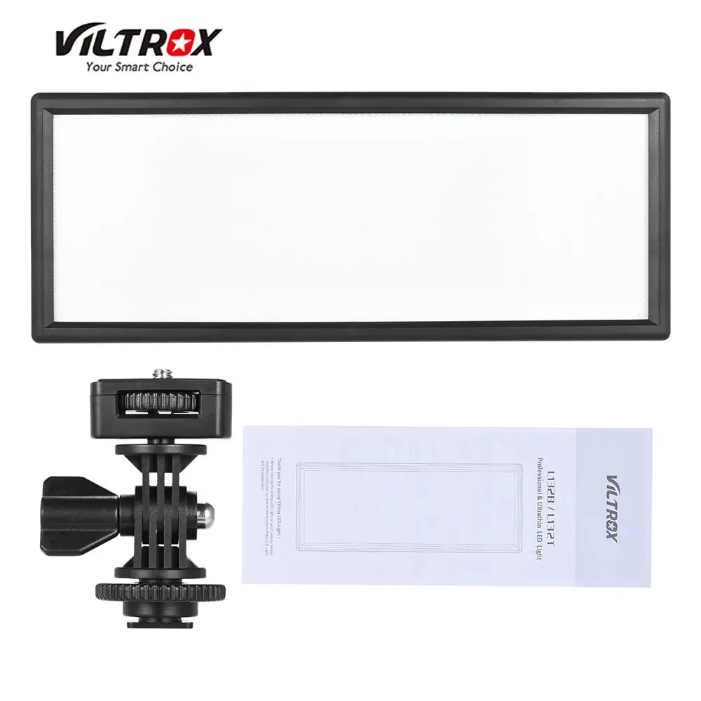 Viltrox L132B Регулируемый 1082LM ультра тонкий 5400K светодиодный видео свет заполняющий