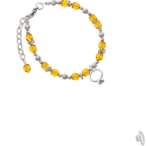 Silvertone маленькое обручальное кольцо с кристаллом желтое массивное украшение на