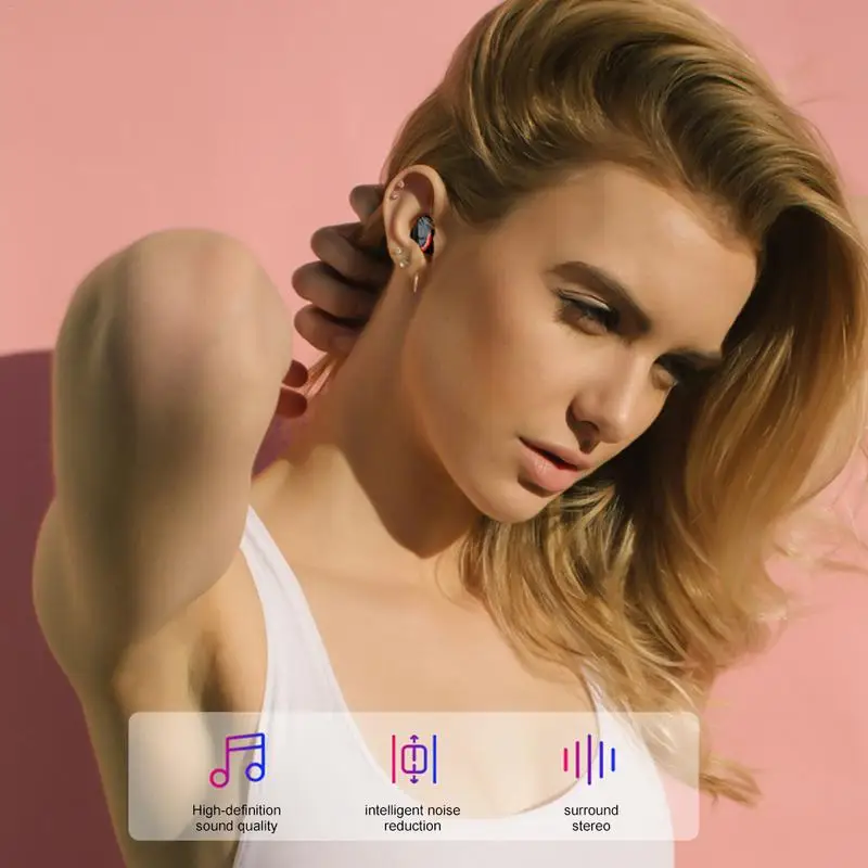 Цифровой дисплей TWS R10 Bluetooth наушники 5 0 гарнитура Беспроводные бинауральные 15