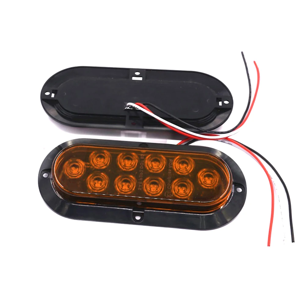 10LED предупреждающие боковые тормоза для задних фонарей грузовика|Световая