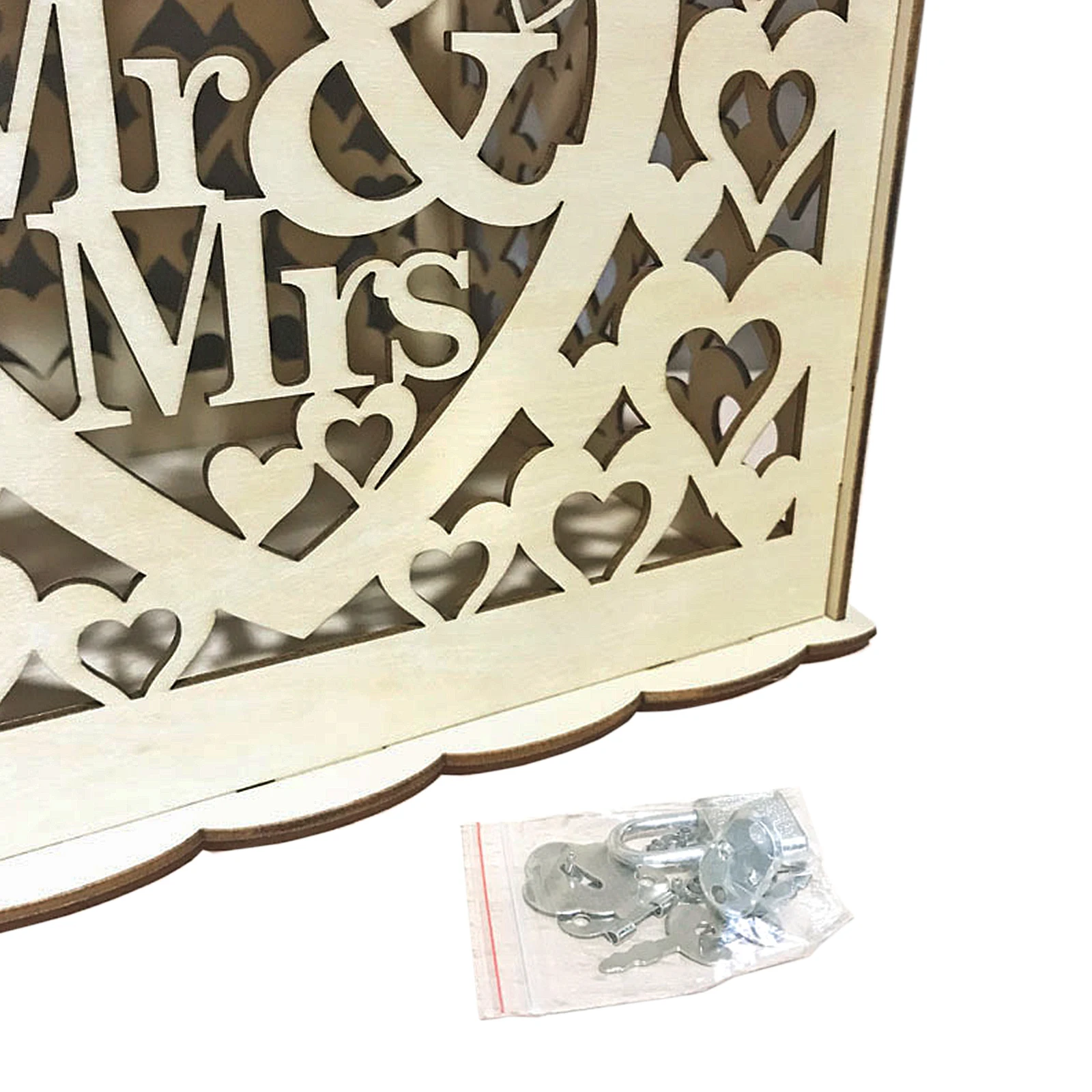 Новинка Деревянная Карта Mr & Mrs сделай сам Свадебная подарочная денежная коробка