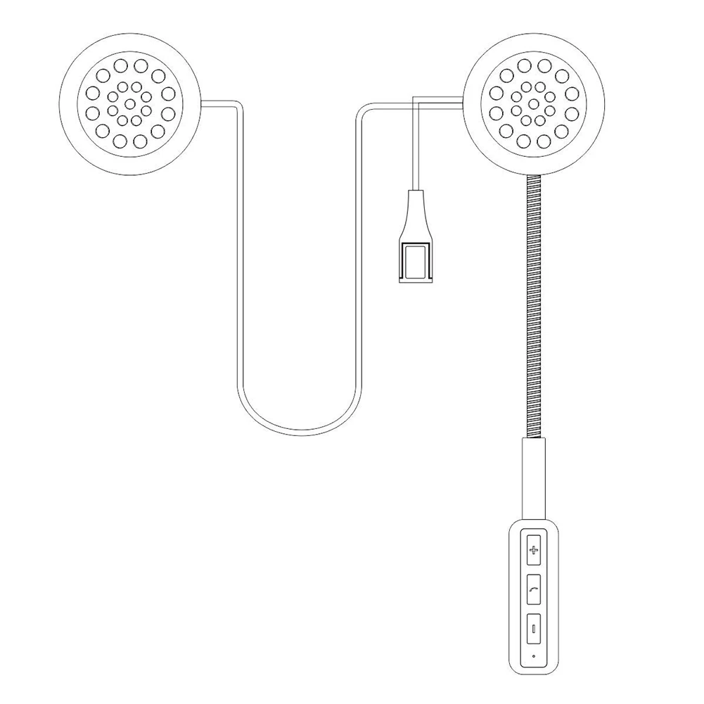 Беспроводная гарнитура Bluetooth 4 1 для мотоциклетного шлема домофона стерео