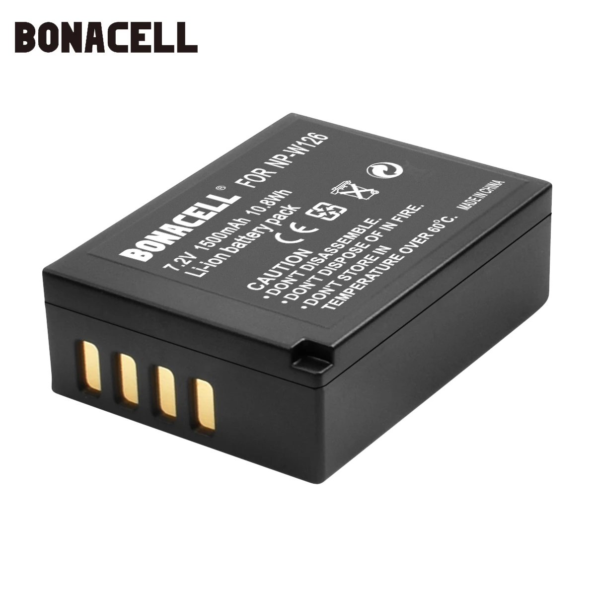 Bonacell 1400mAh NP-W126 NP W126 NPW126 запасная деталь | Электроника