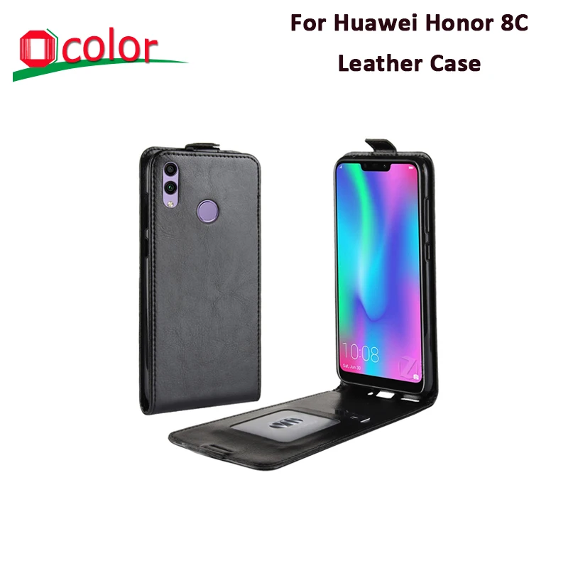Ocolor для huawei Honor 8C кожаный чехол нескользящий флип кошелек с отделением карт