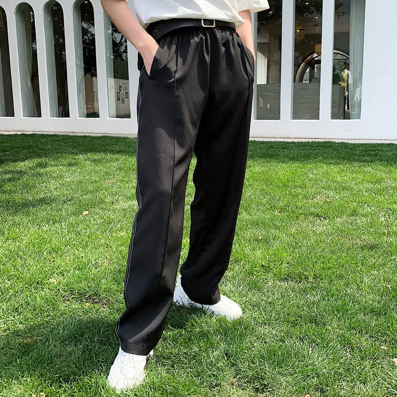 Новинка весна лето 2019 корейские одноцветные повседневные спортивные брюки для