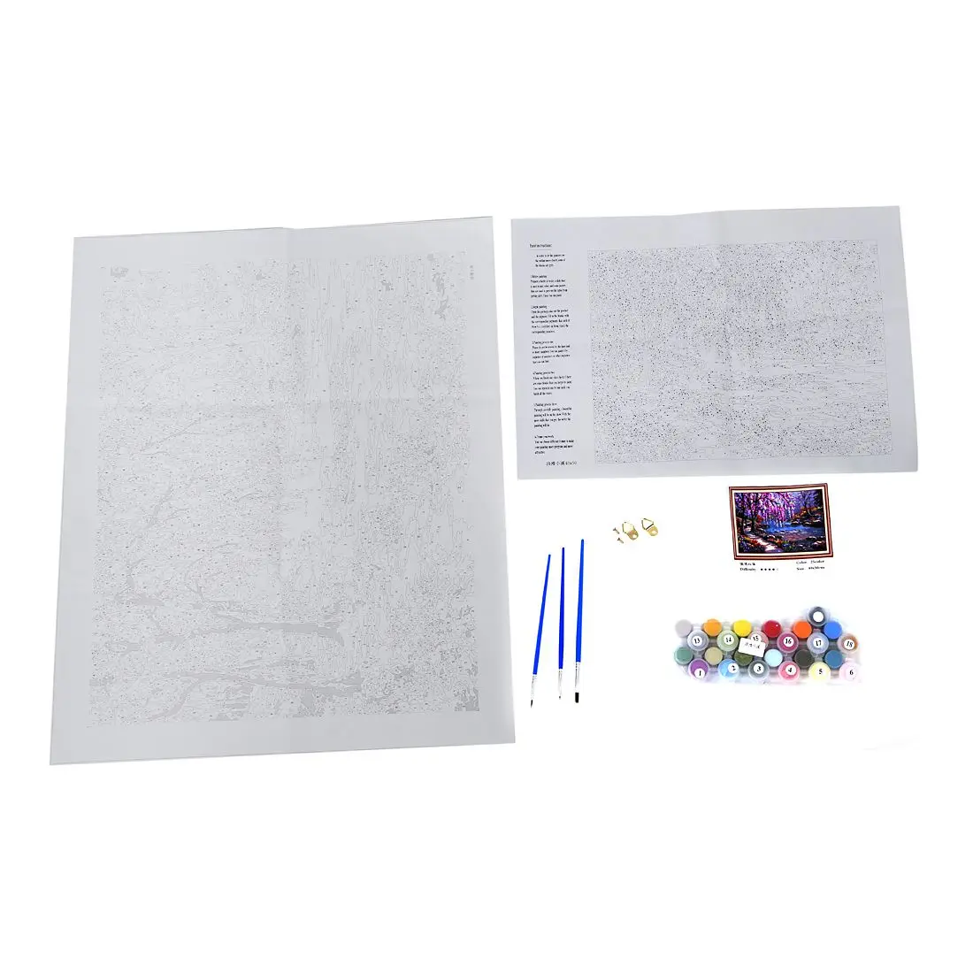 Promotion! Frameless painting by numbers wall decor diy picture oil on canvas for home 4050 Stream | Дом и сад