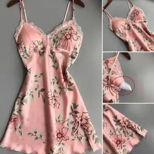 Ночная сорочка женская, кружевная, цвет в ассортименте, 1 шт