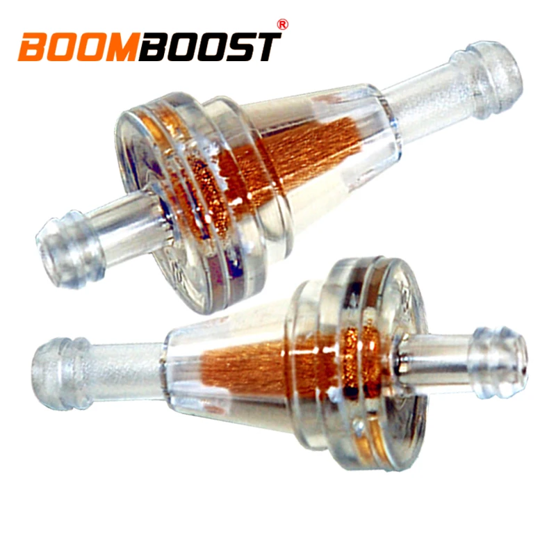 

Clear Gas Filte 6mm 1/4" Inline Universal Motorcycle Gas Petrol Fuel Oil Filter Replacement Mini Small plastic 2Pcs/Set