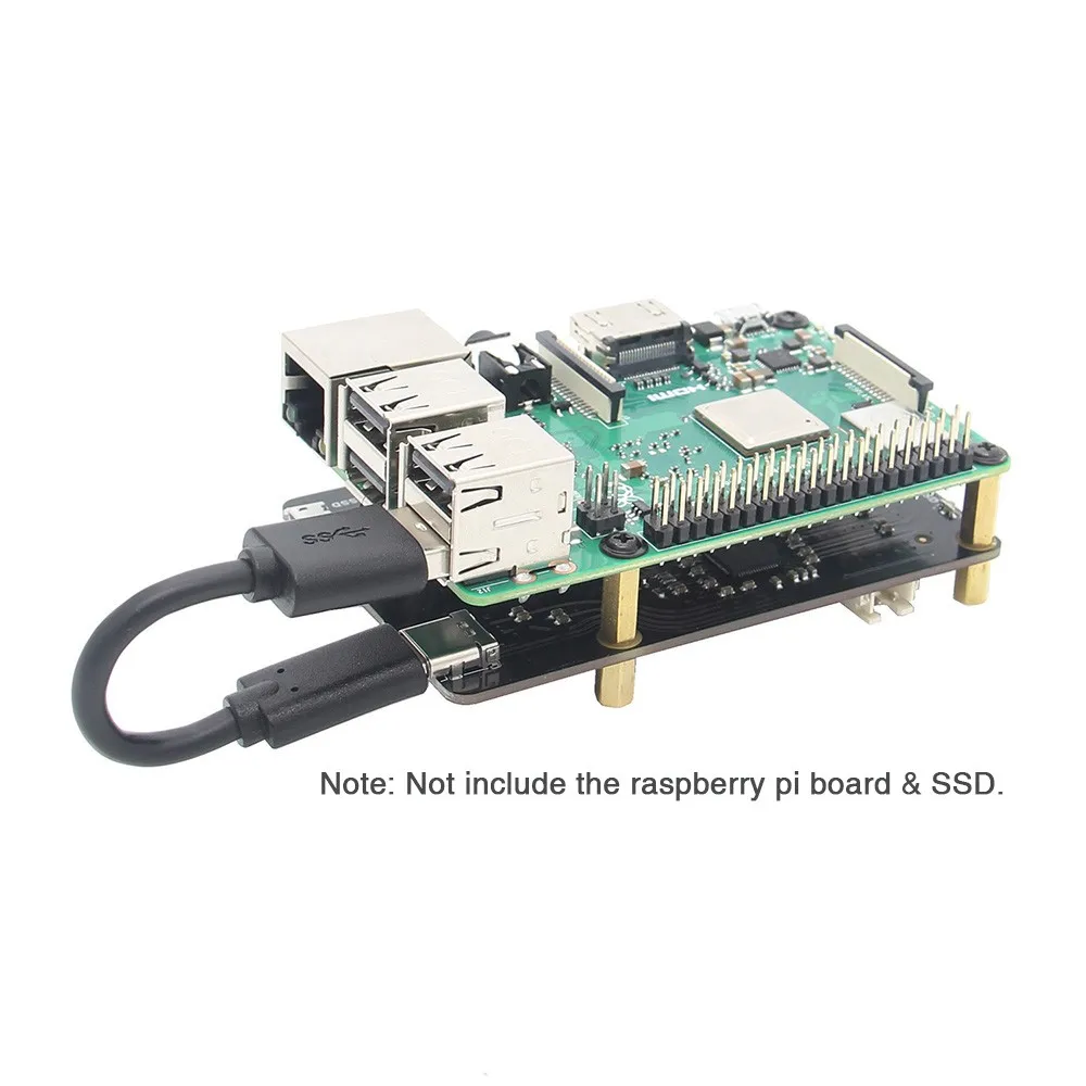 Raspberry Pi 3 Model b + Plus NVMe M.2 2280/2260/2242/2230 SATA SSD NAS Плата расширения X870 для