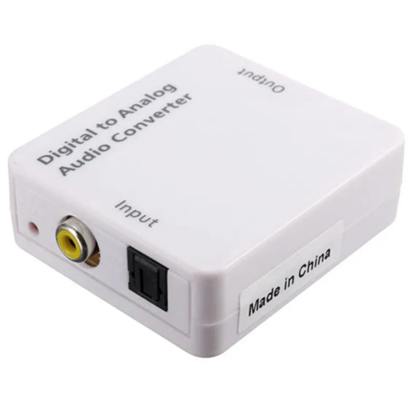 Новый ТВ оптический цифровой SPDIF/коаксиальный к RCA L/R наушники аналоговый аудио