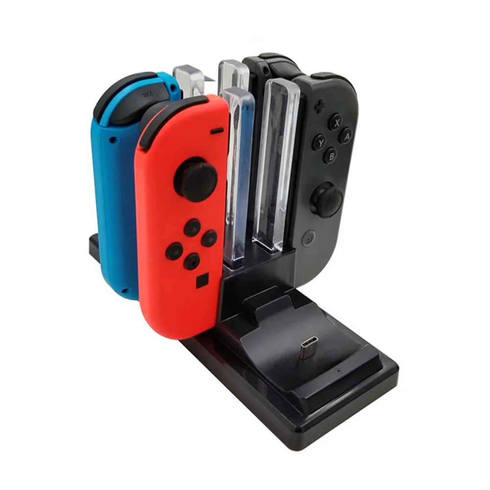6 в 1 Joy-Con Pro контроллер зарядная станция с светодиодный индикаторным индикатором светодиодный переключатель двойной Pro контроллер usb зарядная док-станция