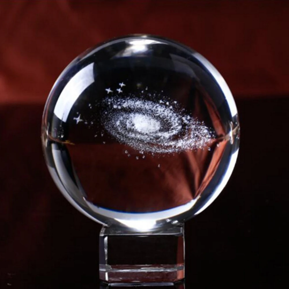 3D солнечная система хрустальный шар планеты стеклянный лазерная гравировка