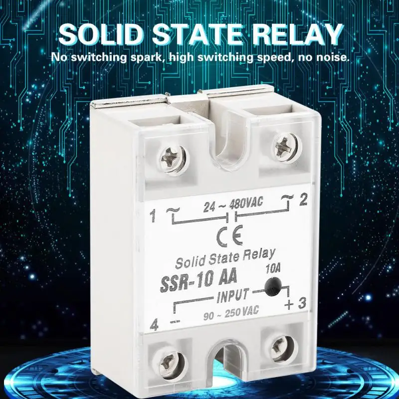 Твердотельные релейные модули SSR AC вход 90 250 В выход 24 480 твердотельные реле 10 AA