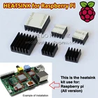 10 компл. (30 шт.) комплект кулера Raspberry Pi черный алюминиевый радиатор радиаторы комплекты охлаждения, все версии доступны.