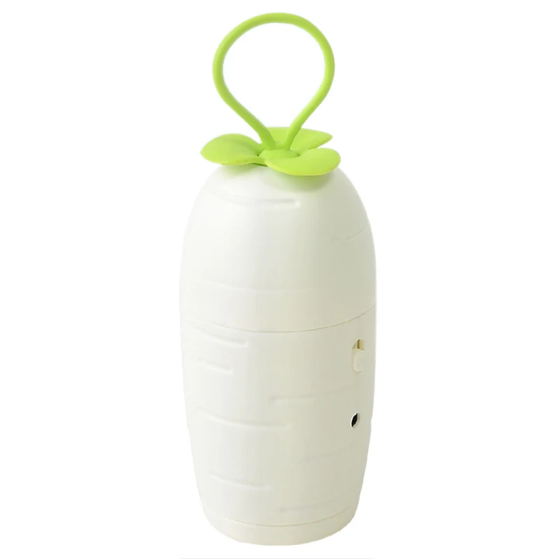 Мини милый вентилятор в форме редиски перезаряжаемый маленький портативный для