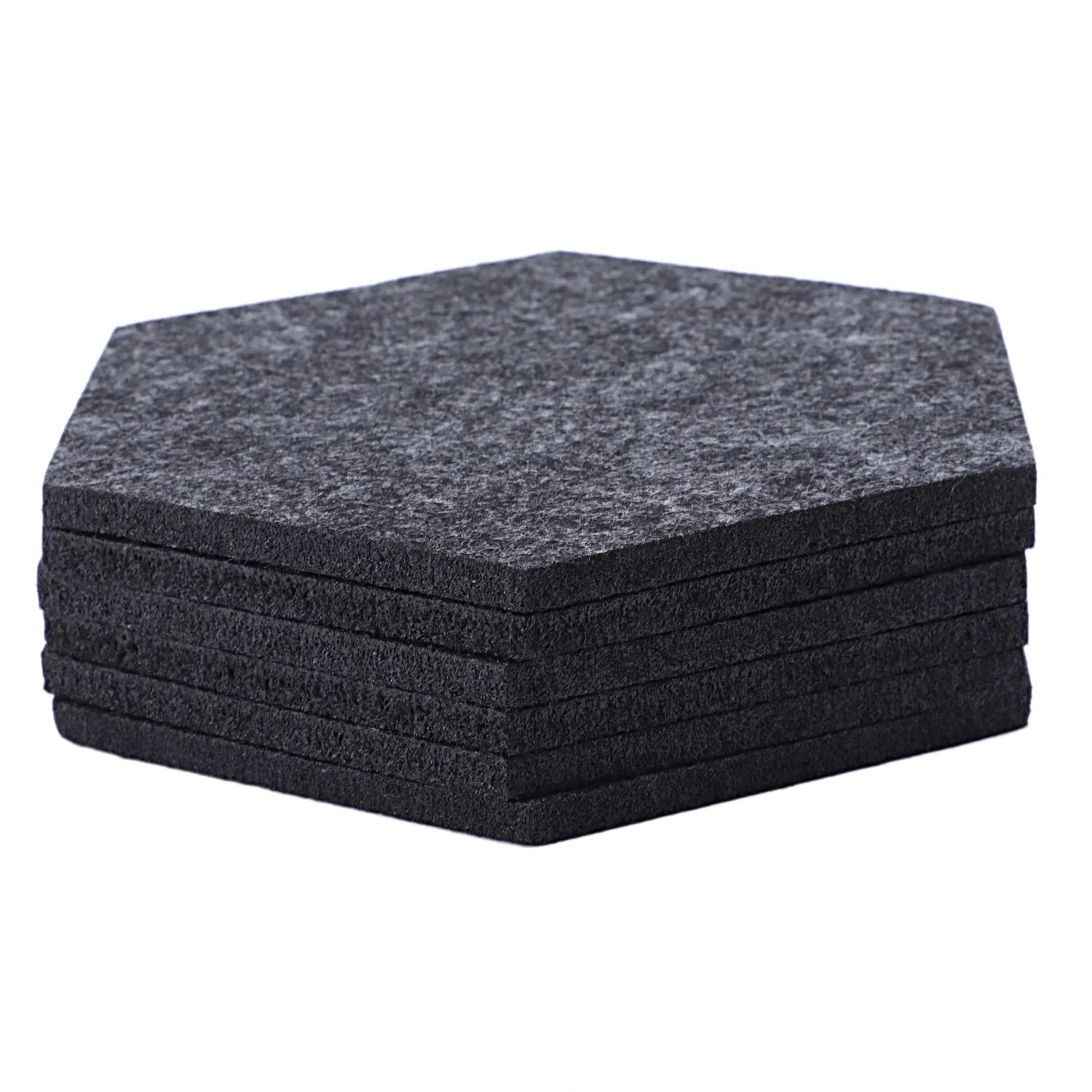 Визуальный пресс упаковка из 6 войлочной ткани шестиугольная чашка коврик