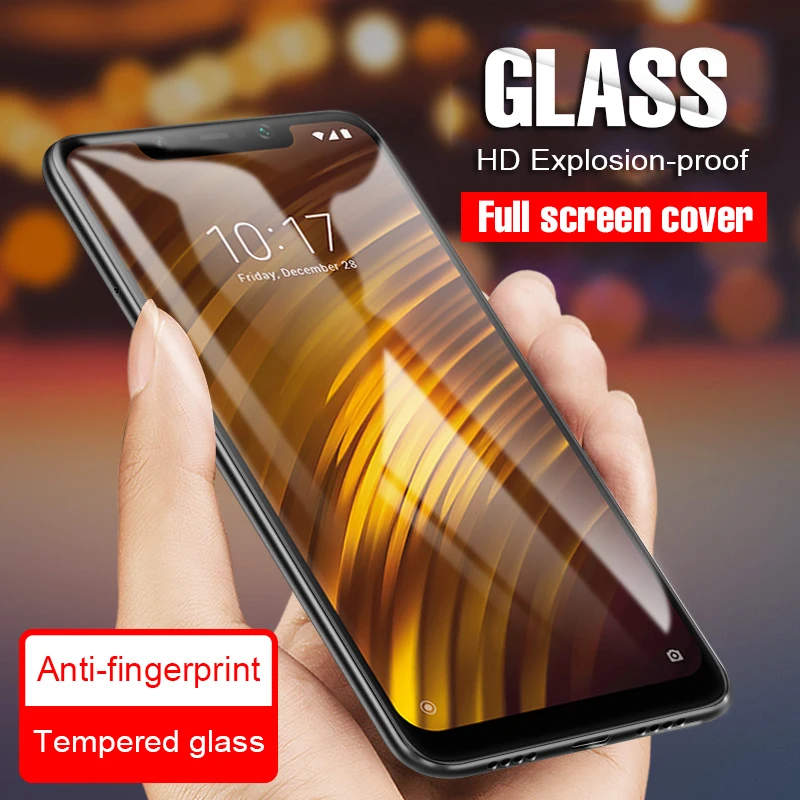 Закаленное стекло pocofhone f1 для xiaomi pocophone poco poкофон mi 8 10T Pro a2 lite m3 x3 защитная