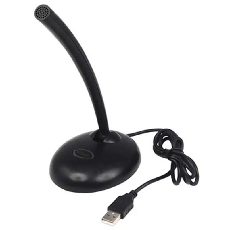 Микрофон легкий микрофон USB Настольный для ПК Skype новейшая кнопка вкл/выкл с