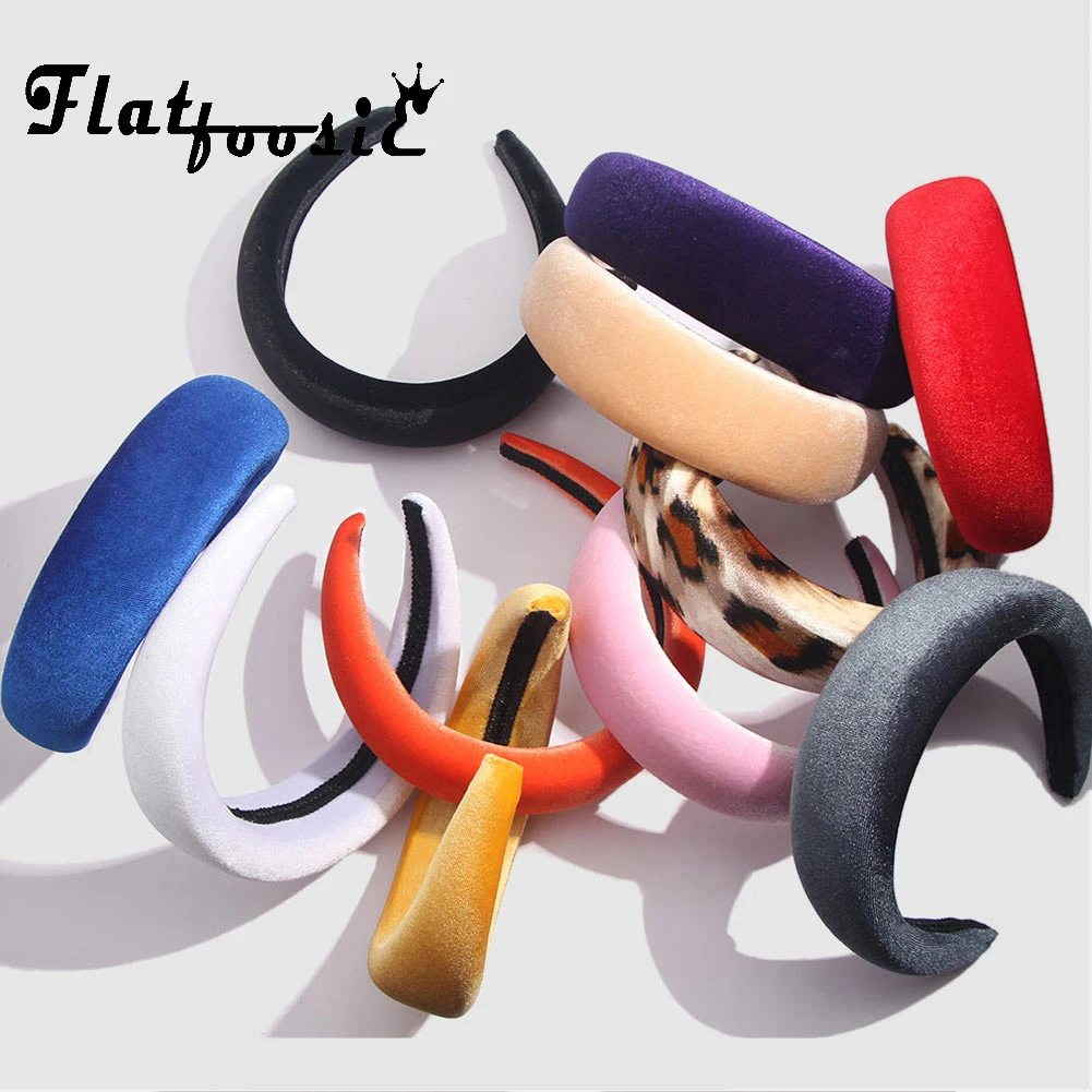 Женский бархатный головной убор лента для волос Flatfoosie модный 4 5 см 2019| |