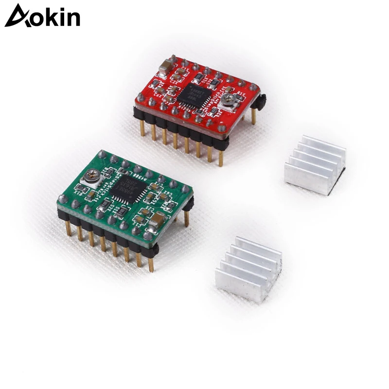 

3D Printer Parts Reprap Stepper Driver A4988 Stepper Motor Driver Module with Heatsink for ramps 1.4