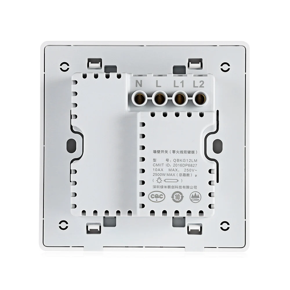 Xiaomi Aqara Smart Light Control Fire Wire And Zero Line Double Key Version Remote | Электроника