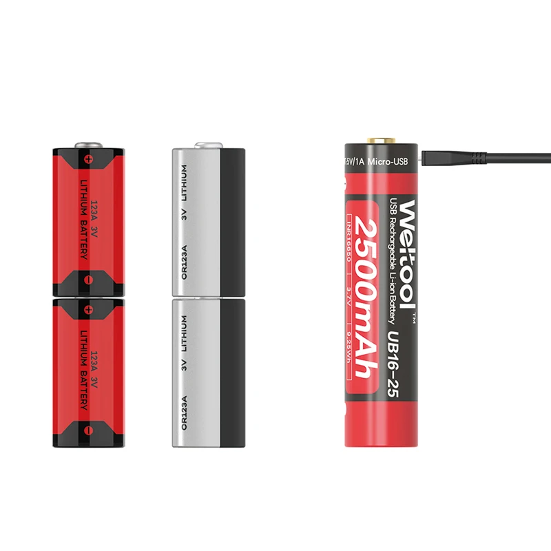 LEORY Weltool литий ионный аккумулятор 1 шт. 3 7 В 2500 мАч 16650 USB перезаряжаемый