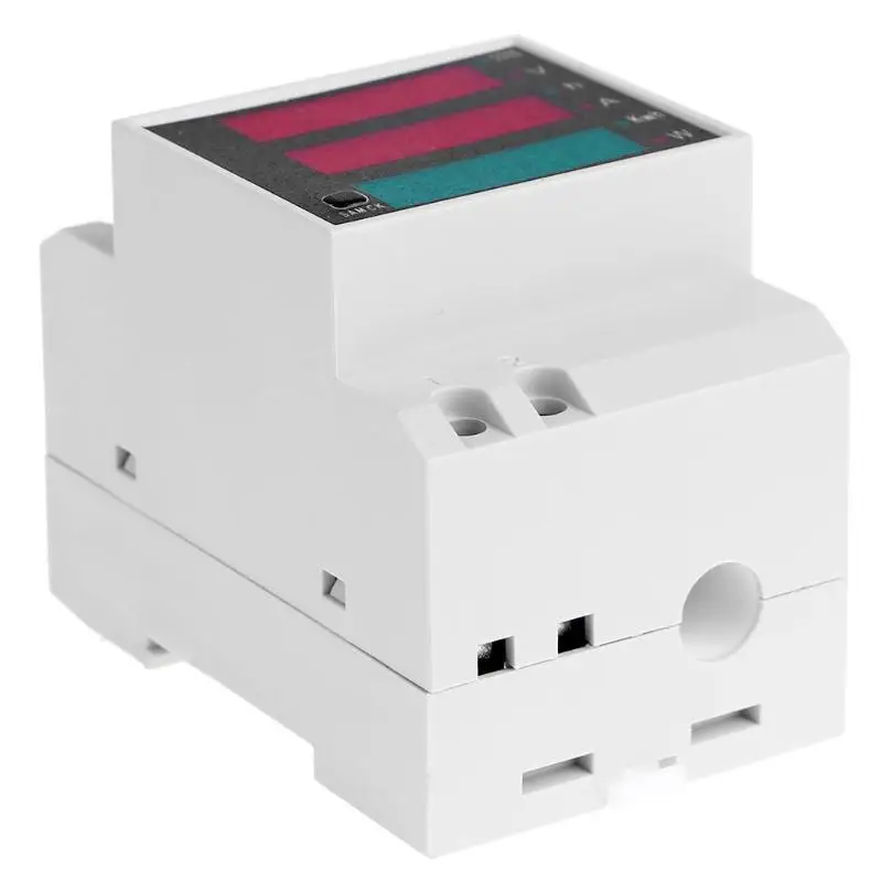 AC 80 300 В 0 100A din рейка Цифровой мультиметр напряжение тока счетчик
