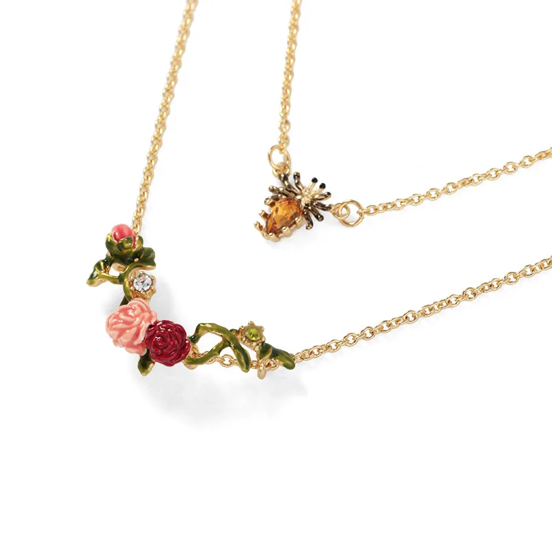 Бесплатная доставка дорогостоящее ожерелье многослойное колье fenamel глянцевое