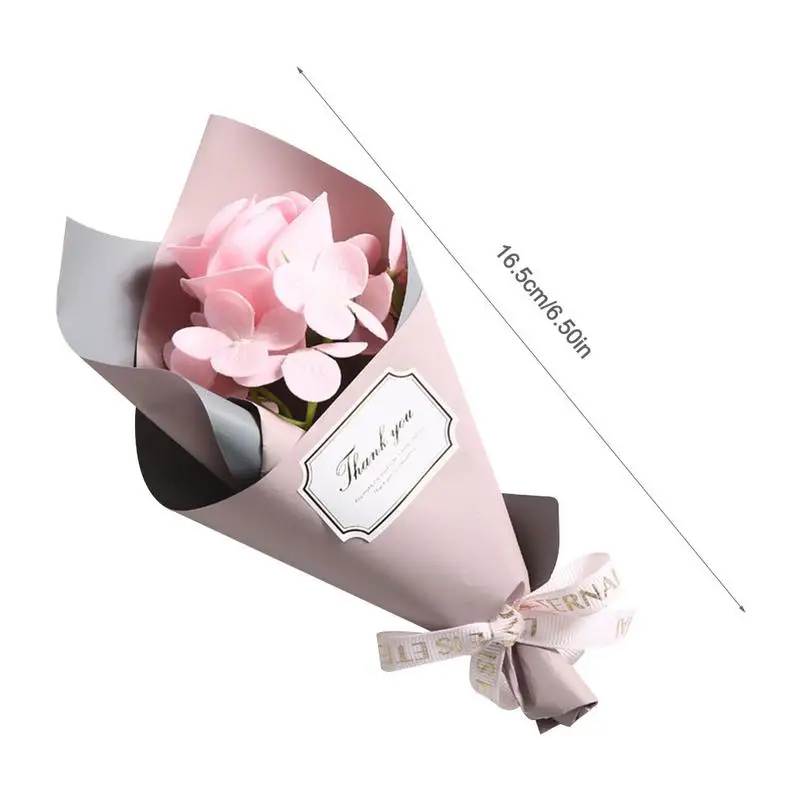 Creative Single Rose Hand Holding Soap Flower Mother's Day Mini Bouquet Birthday Gifts Giveaways Washing Fragrance | Дом и сад