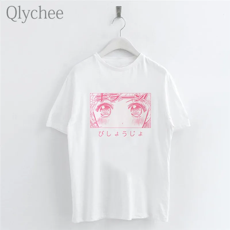 Женская футболка с принтом моряка Луны Qlychee белая Повседневная круглым вырезом и