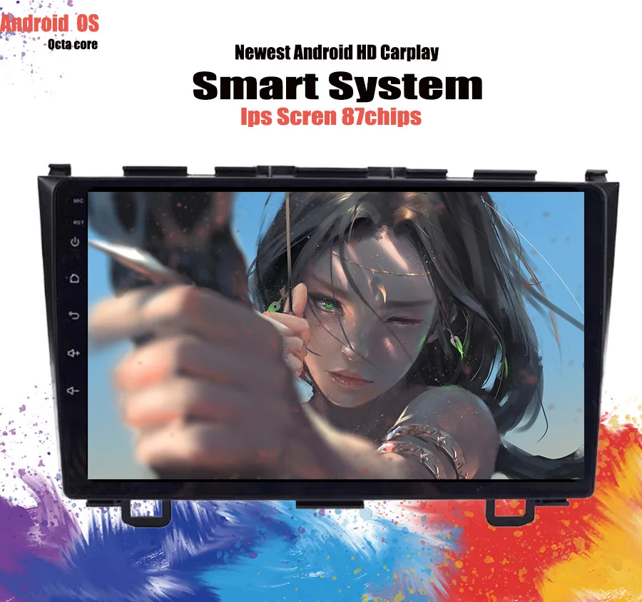 Android 10 0 HD 1280*720 Автомобильный DVD-плеер радио для Honda CRV 2007 2008 2009 2010 2011 4G WIFI