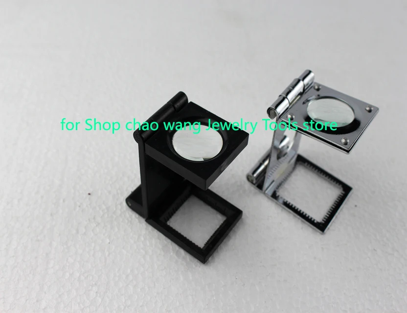 

Small Metal Magnifier Microscope with Stand x10 Loupe