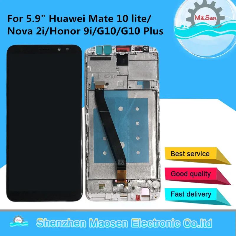 ЖК экран M & Sen 5 9 дюйма для Huawei Mate 10 Lite Nova 2i дисплей с дигитайзером на сенсорной