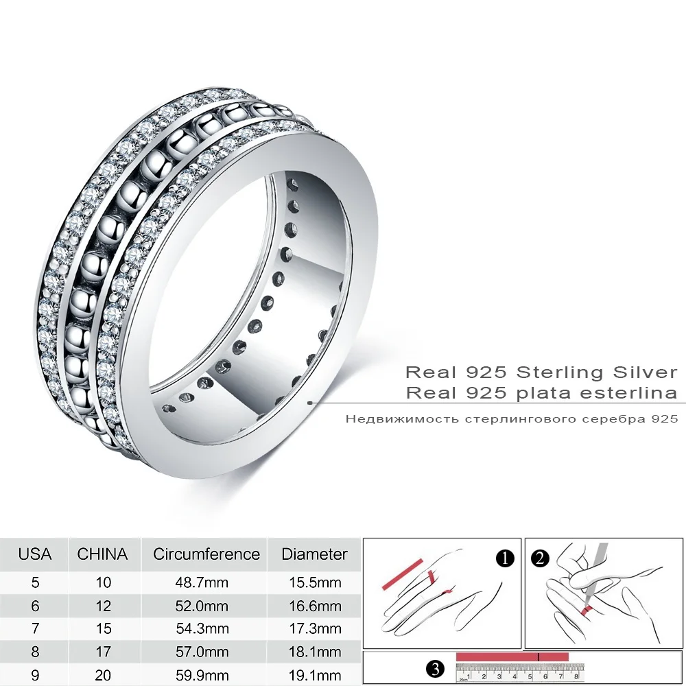 DEVOLOVE винтажное мерцающее циркониевое античное кольцо из стерлингового серебра