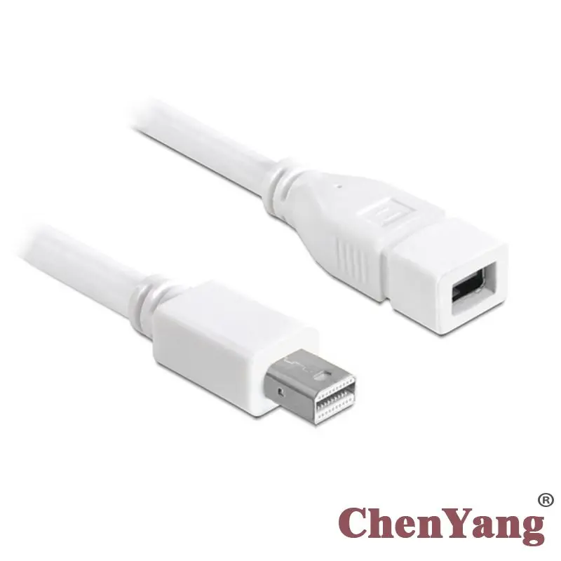 

Chenyang male Mini DisplayPort to Female Mini DP DisplayPort extension cable 1.8m 6ft for LED Cinema Display