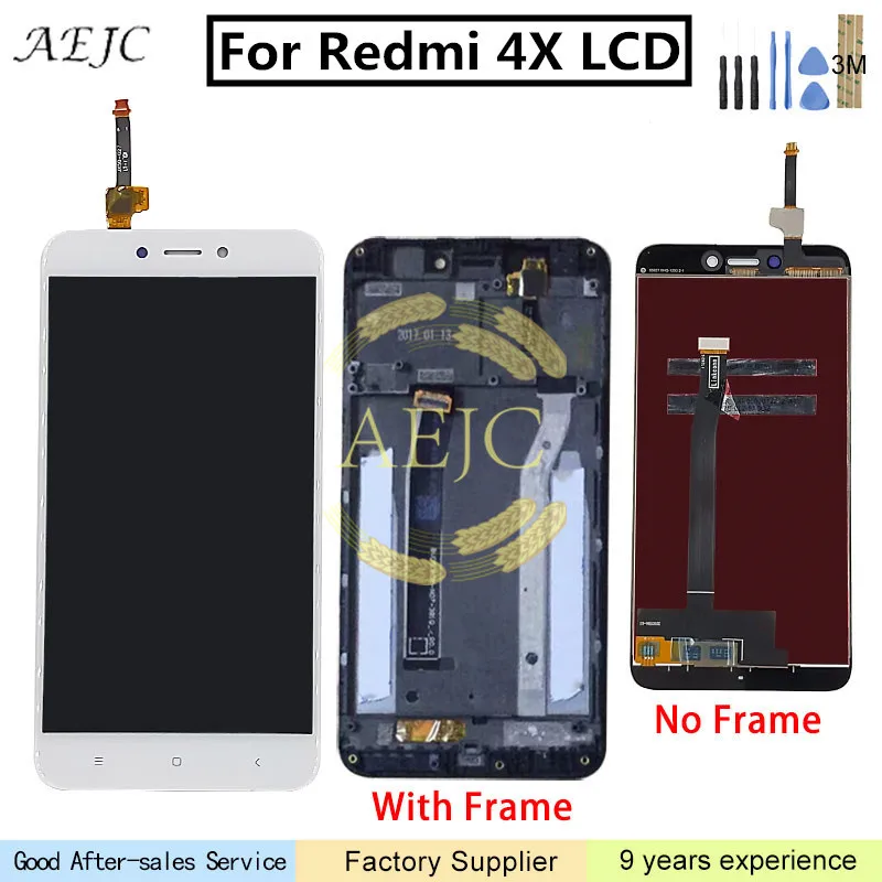 Глобальная версия 5 дюймов для Xiaomi Redmi 4X ЖК дисплей кодирующий преобразователь