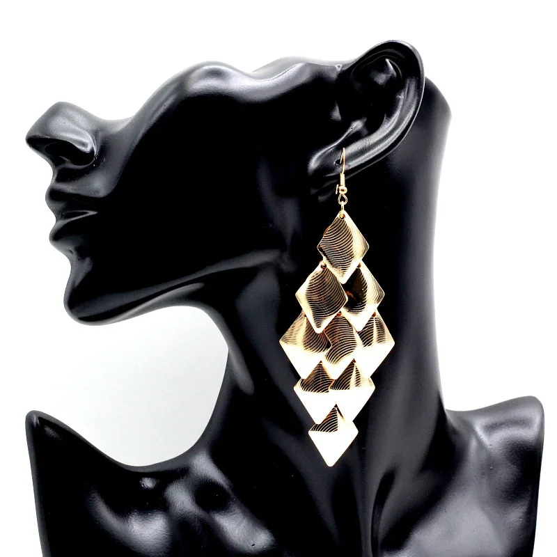 Hot New Fashion Simple Joker Multi-layer Irregular Exaggerated personality earrings EH015 | Украшения и аксессуары