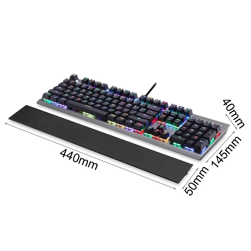 Motospeed CK108 Проводная Механическая клавиатура 104 клавиши Русский Английский RGB