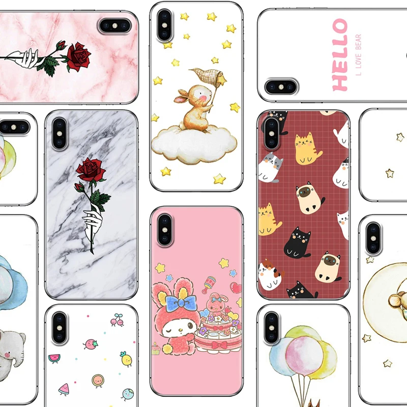 Мягкий чехол для телефона Iphone 6 6P 7 8 7P 8P X XR XS Max мультяшная серия ТПУ силикон крутой