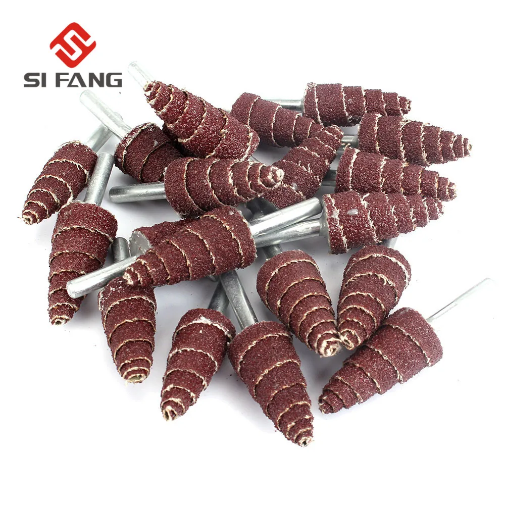 Коническая конусная Шлифовальная головка SI FANG 10 ~ 50 шт. 320 Грит наждачная бумага