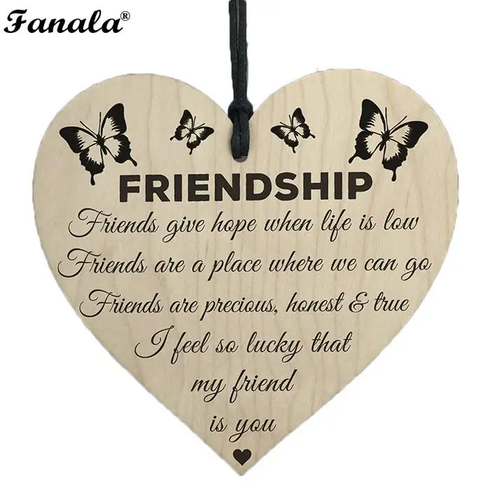 1 шт. любовь сердце форма деревянный подвесной Декор рождественские бирки Знак