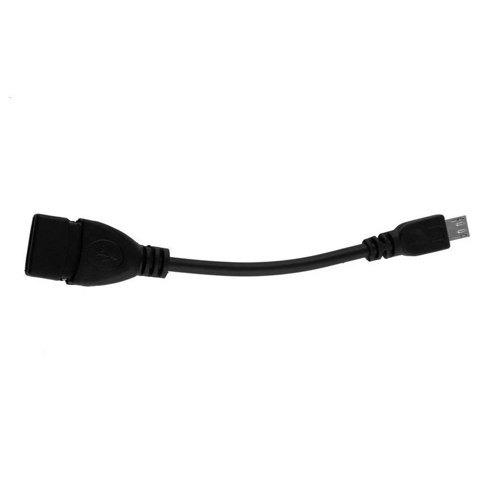 1 шт. портативный черный OTG Кабель-адаптер Plug &amp Play USB 2 0 Женский микро Мужской