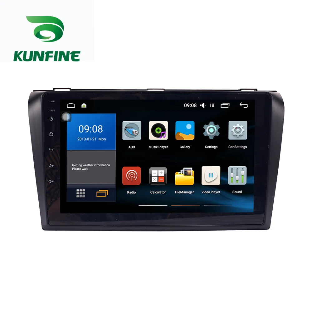 Восьмиядерный 1024*600 Android 8 1 автомобильный DVD GPS навигационный плеер Deckless стерео для