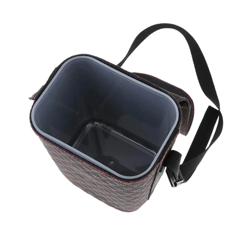 Водонепроницаемый Автомобильная корзина для мусора-мини из искусственной кожи