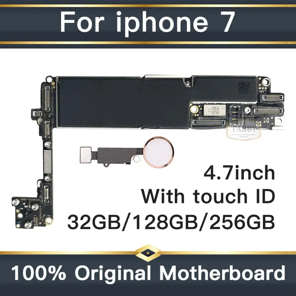 Оригинальная разблокированная материнская плата для iphone 7 с сенсорной