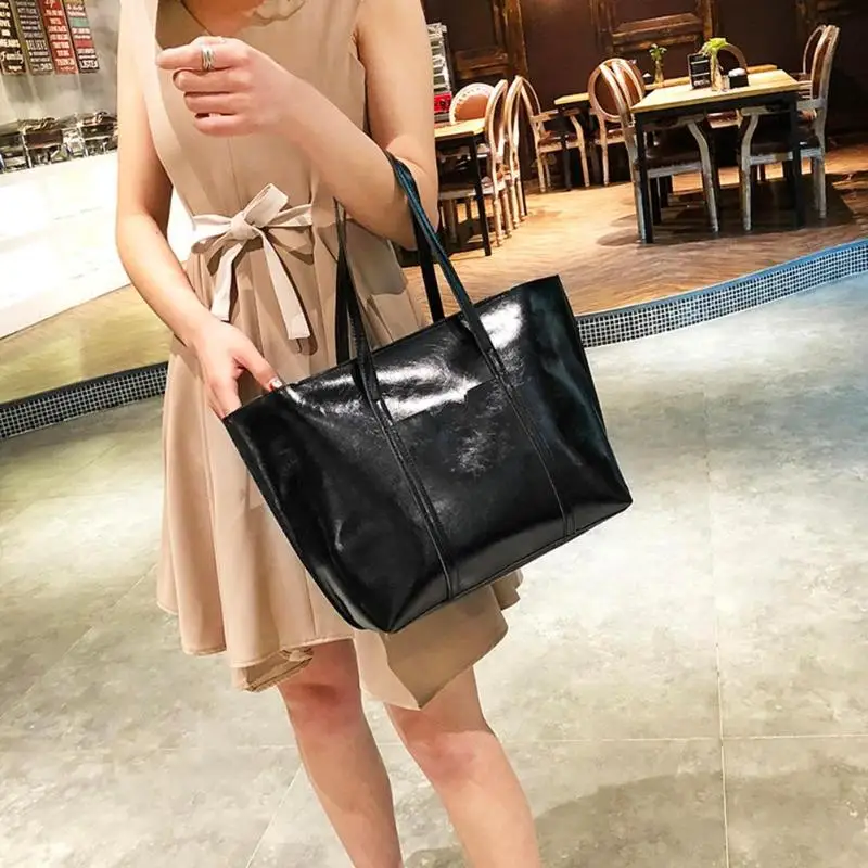 4 шт./компл. женские сумки на плечо тоут из искусственной кожи через кошелек