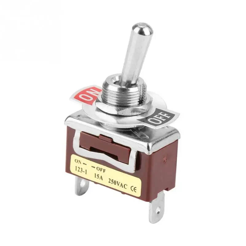 Миниатюрный переключатель 15 А 250 В ВКЛ ВЫКЛ мгновенный 2 контакта положения 12