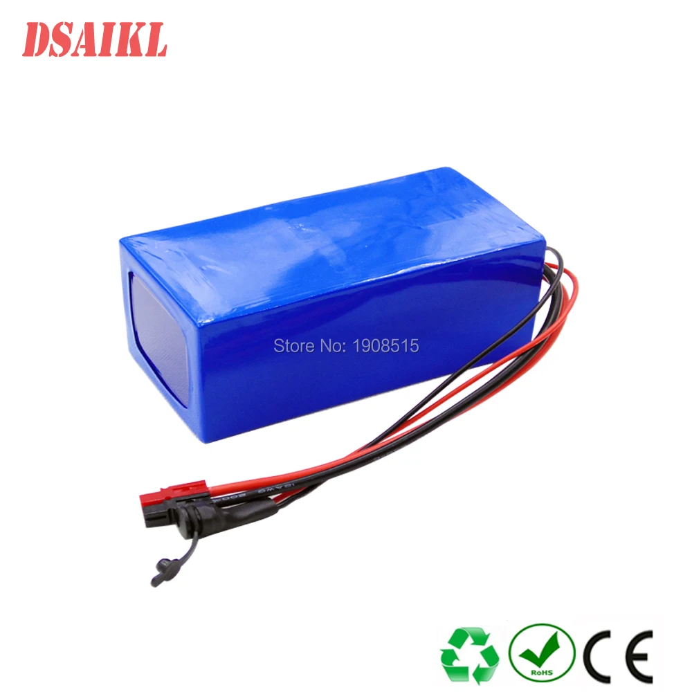 

750W 1000W electric bicycle 14S 18650 52V 9Ah 10Ah customized lithium escooter battery pack use Sanyo GA Korea 30Q power cells